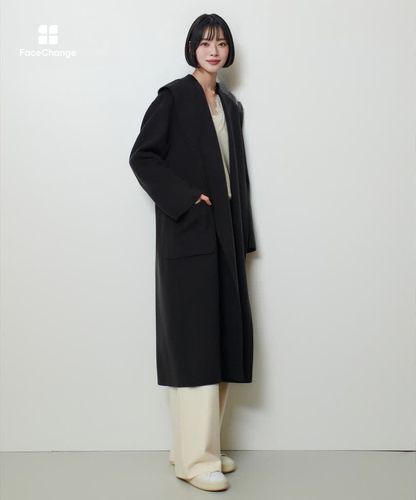 allureville リバーショール　コート　ジャケット カシミヤ混リバーショールコート|allureville OFFICIAL SITE / ONLINE