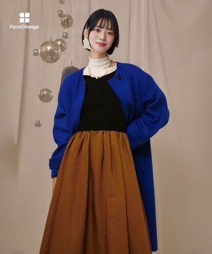 un number「WASOU」バイカラーコクーンコート un number「WASOU」バイカラーコクーンコート