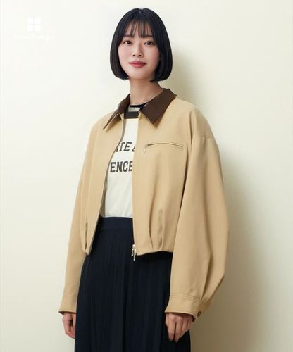 お値下げEDIT.FOR LULU ナイロンツイルステンカラーブルゾン お値下げEDIT.FOR LULU ナイロンツイルステンカラーブルゾン お値下げ