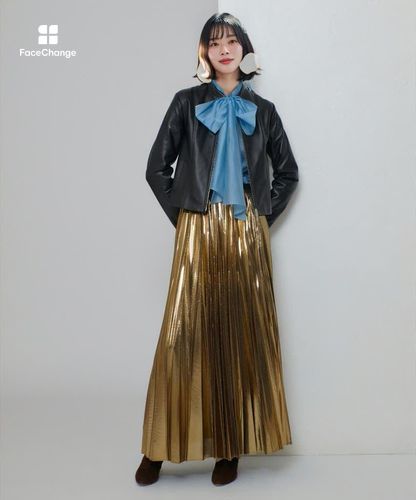 スタンドカラーレザーライダースジャケット|allureville OFFICIAL SITE