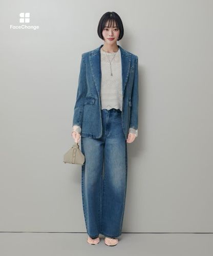 デニムシングルジャケット|allureville OFFICIAL SITE / ONLINE SHOP