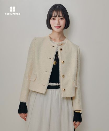 ツイードノーカラージャケット|allureville OFFICIAL SITE / ONLINE