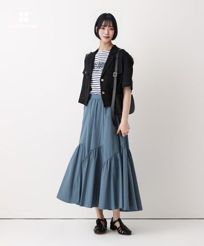 ◇バイヤス切替ギャザースカート|allureville OFFICIAL SITE / ONLINE