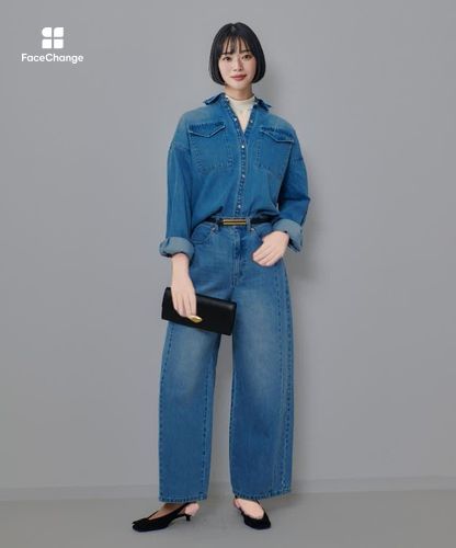 サイド切替オーバルデニムパンツ|allureville OFFICIAL SITE / ONLINE