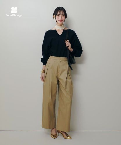 チノボックスタックパンツ|allureville OFFICIAL SITE / ONLINE SHOP