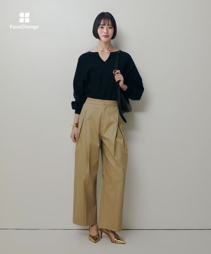 チノボックスタックパンツ|allureville OFFICIAL SITE / ONLINE SHOP