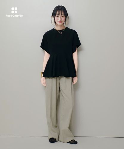 リネンラミーペプラムブラウス|allureville OFFICIAL SITE / ONLINE