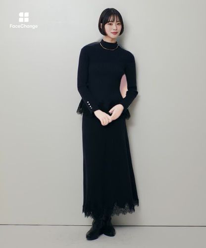 極美品　アルアバイル　ルルウィルビー グラデーションケーブルプルオーバー レースドッキングリブプルオーバー|allureville OFFICIAL SITE