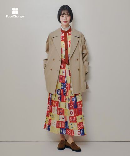 オーバーサイズショートトレンチコート|allureville OFFICIAL SITE