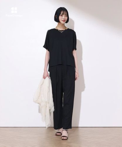 リネンライクインタックパンツ|allureville OFFICIAL SITE / ONLINE