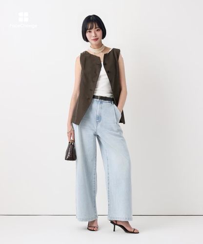 コットンキュプラノースリーブジレ|allureville OFFICIAL SITE
