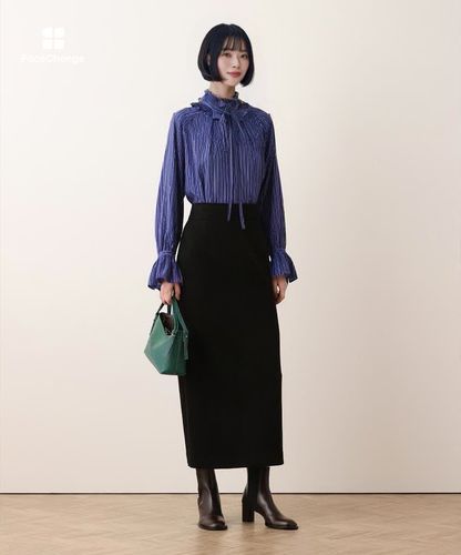 ストライプエリザベスカラーブラウス|allureville OFFICIAL SITE