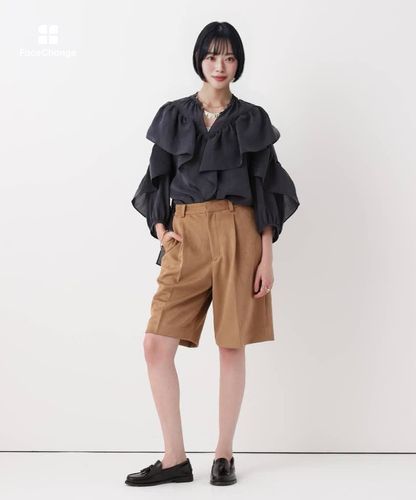 フリルスタンドカラーブラウス|allureville OFFICIAL SITE / ONLINE