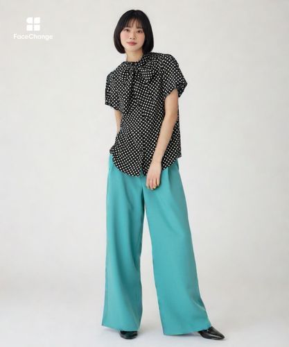 LOULOU WILLOUGHBY】デシンドットフレアスリーブブラウス|allureville