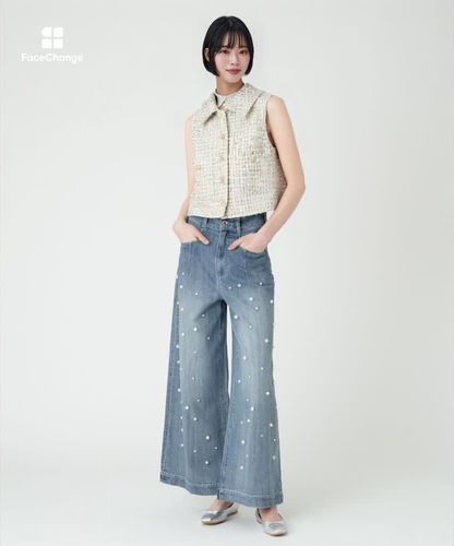 LOULOU WILLOUGHBY】LINTONツイードミニベスト|allureville OFFICIAL