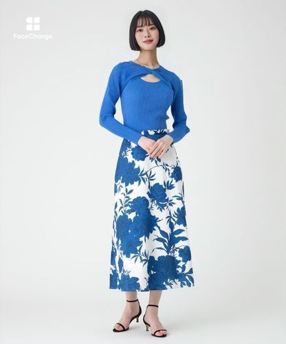 LOULOU WILLOUGHBY】RATTIフラワープリントフレアスカート|allureville