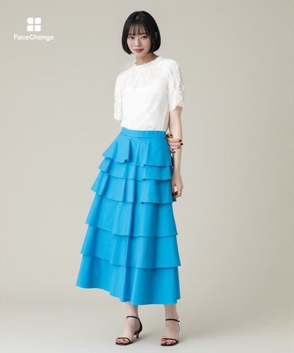 LOULOU WILLOUGHBY】タフタミルフィーユスカート|allureville OFFICIAL