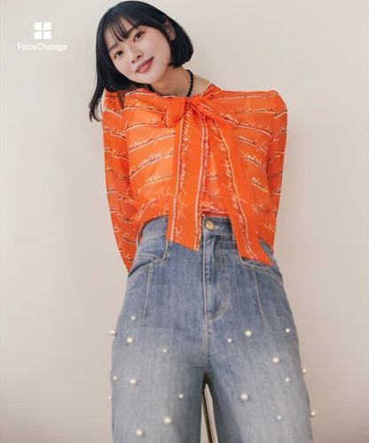 LOULOU WILLOUGHBY】パールデニムバギーパンツ|allureville OFFICIAL