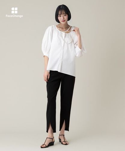 新品未使用　アルアバイル　タックボリュームスリーブブラウス　洗える LOULOU WILLOUGHBY】タックスリーブブラウス|allureville OFFICIAL