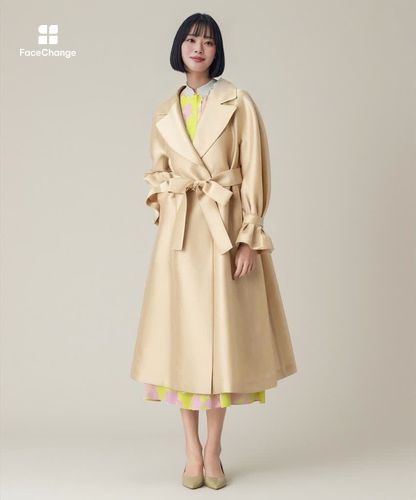 LOULOU WILLOUGHBY】シルキーダブルクロスドレスコート|allureville