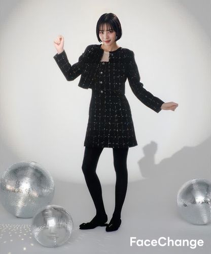 LOULOU WILLOUGHBY】CAMPOREラメツイードジャケット|allureville