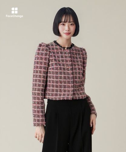 LOULOU WILLOUGHBY】TOURNIERツイードショートジャケット|allureville