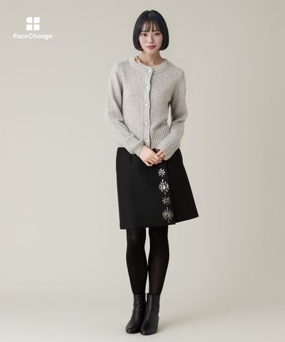 LOULOU WILLOUGHBY】ビジューミニスカート|allureville OFFICIAL SITE