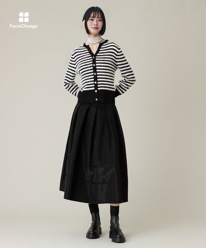 LOULOU WILLOUGHBY】リボントリミングタックスカート|allureville