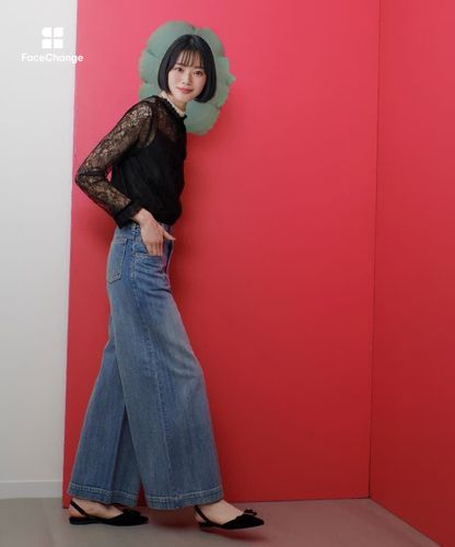 LOULOU WILLOUGHBY】レースベロアリボンブラウス|allureville OFFICIAL