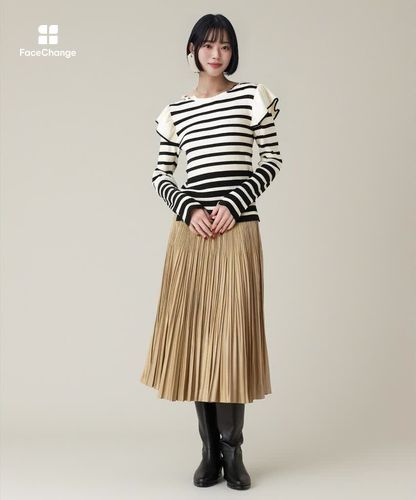 LOULOU WILLOUGHBY】フリルスリットプルオーバー|allureville OFFICIAL