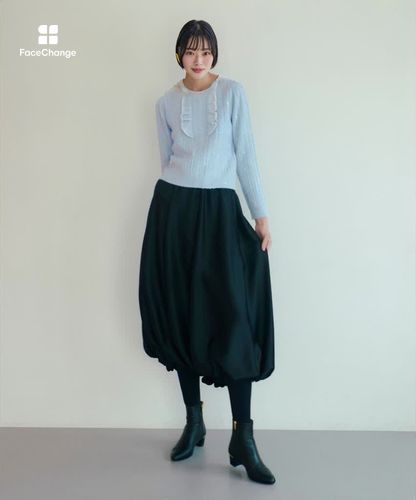 LOULOU WILLOUGHBY】フロントフリルラメプルオーバー|allureville