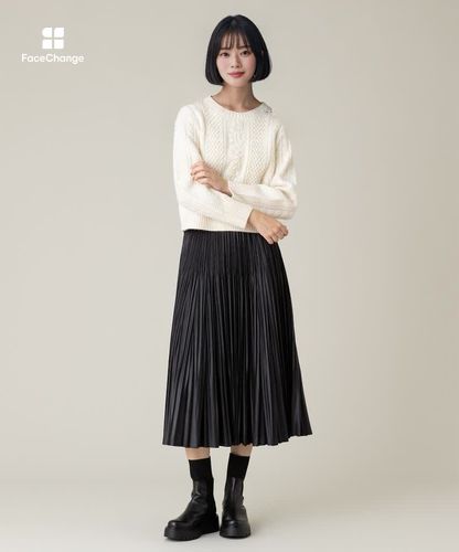 LOULOU WILLOUGHBY】フラワー刺繍ケーブルニット|allureville OFFICIAL