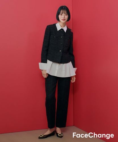 LOULOU WILLOUGHBY】ファンシーツイードクルージャケット|allureville