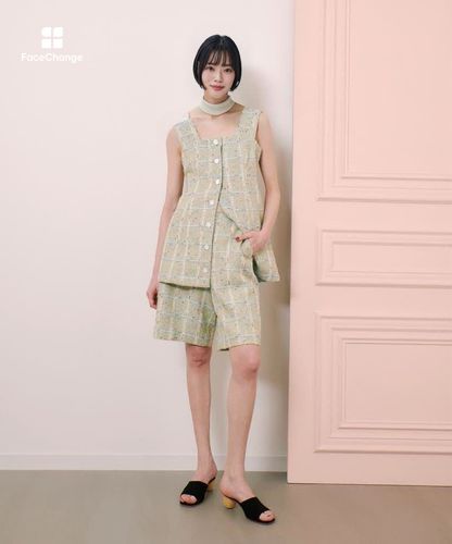 LOULOU WILLOUGHBY】LINTONツイードジレ|allureville OFFICIAL SITE