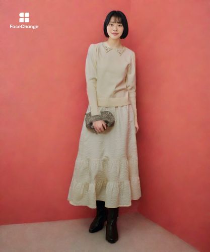 LOULOU WILLOUGHBY】ジャガードティアードスカート|allureville