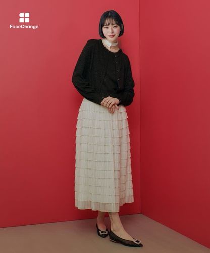 LOULOU WILLOUGHBY】プリーツティアードスカート|allureville OFFICIAL