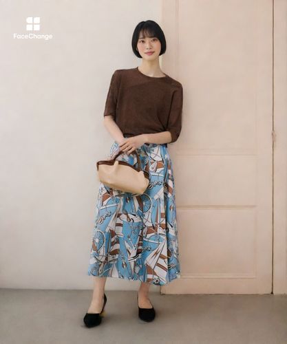 RATTI マリーナプリントフレアスカート|allureville OFFICIAL SITE