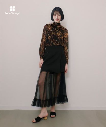 LOULOU WILLOUGHBY】チュールレイヤードミニスカート|allureville