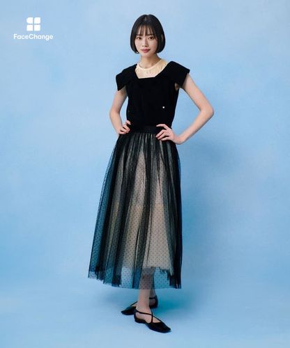 LOULOU WILLOUGHBY】ドットチュールスカート|allureville OFFICIAL