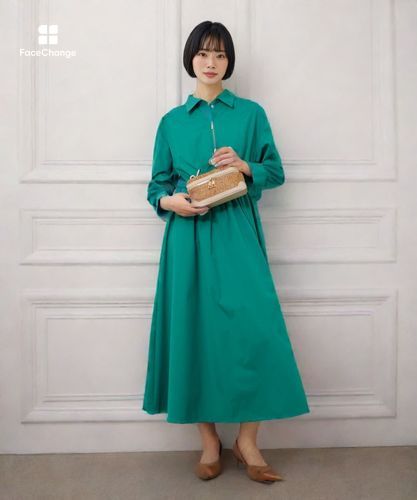 LOULOU WILLOUGHBY】ボリュームギャザーシャツワンピース|allureville