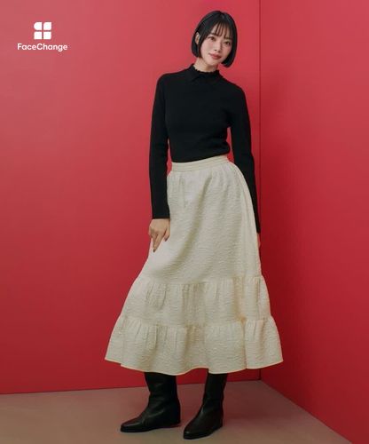 LOULOU WILLOUGHBY】レギュラーカラータートルネックプルオーバー