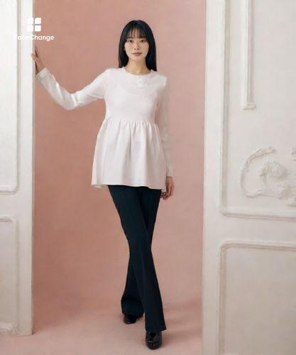 LOULOU WILLOUGHBY】ペプラムニットプルオーバー|allureville OFFICIAL