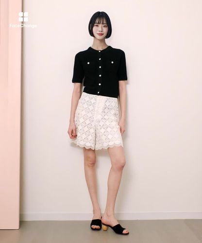 ポケット付半袖カーディガン|allureville OFFICIAL SITE / ONLINE SHOP