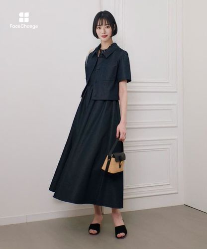 ◇【LOULOU WILLOUGHBY】シャンブレー半袖ジャケット|allureville