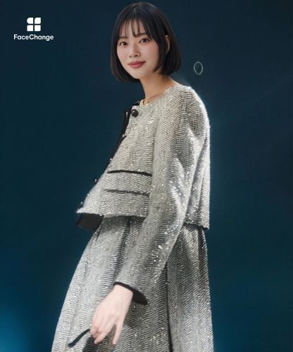 LOULOU WILLOUGHBY】LINTONラメツイードショートジャケット