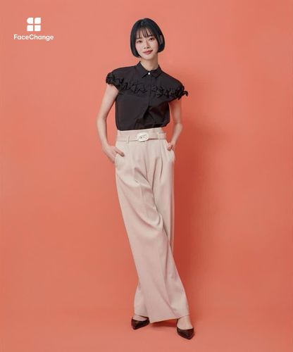 LOULOU WILLOUGHBY】ビジューバックルパンツ|allureville OFFICIAL