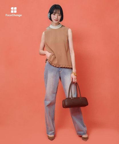 LOULOU WILLOUGHBY】パールネックレス付きフリルブラウス|allureville