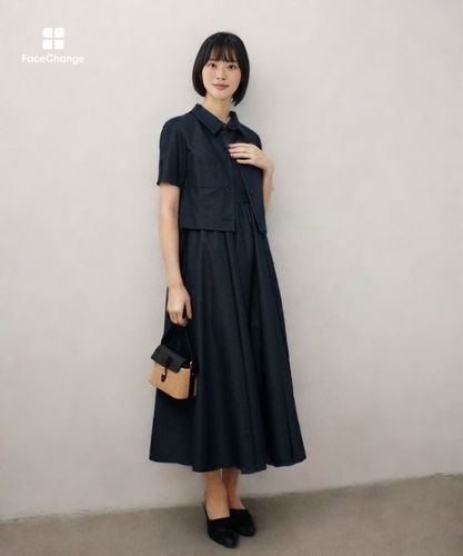 ◇【LOULOU WILLOUGHBY】シャンブレーベアワンピース|allureville