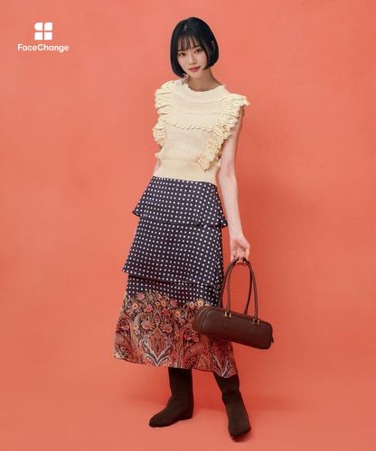 LOULOU WILLOUGHBY】レースフリルニットプルオーバー|allureville