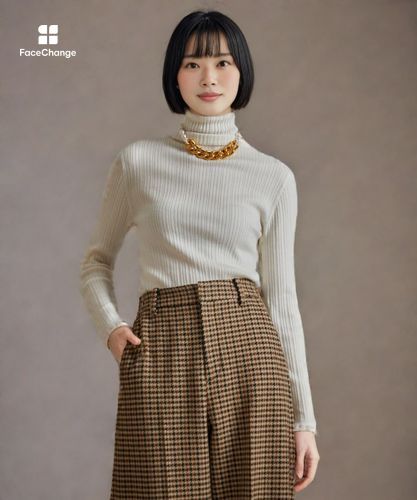 LOULOU WILLOUGHBY】ハーフチューブラータートルプルオーバー